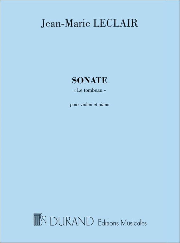 Sonate Le Tombeau Pour Violon Et Piano
